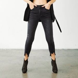 KanCan Juniper High Rise Ankle Skinny Jean Black